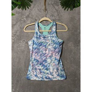 ALL IN MOTION Women Activewear Top Racerback Tie-Dye Multicolor L(10-12)